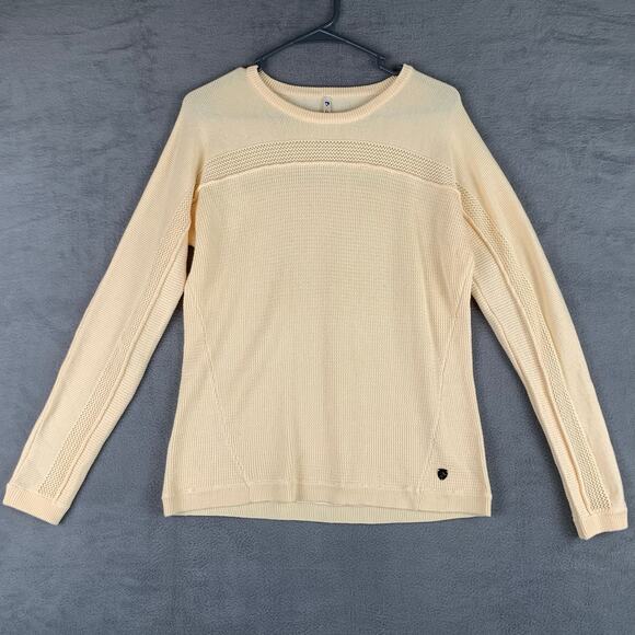 Kuhl Sweaters - Kuhl Women’s Cream Knit Thermal Long Sleeve Pullover Sweater Size M